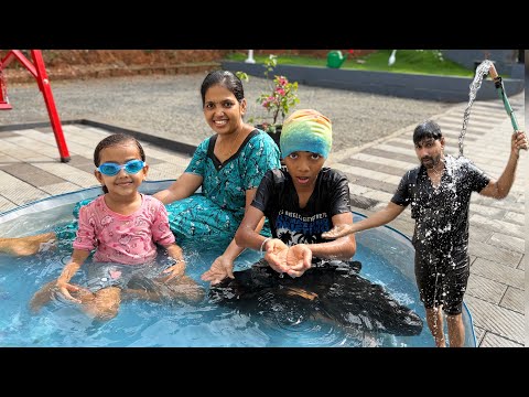 Evening at the Swimming Pool🏊‍♀️😊Entertainment 🥰#blog  thumbnail