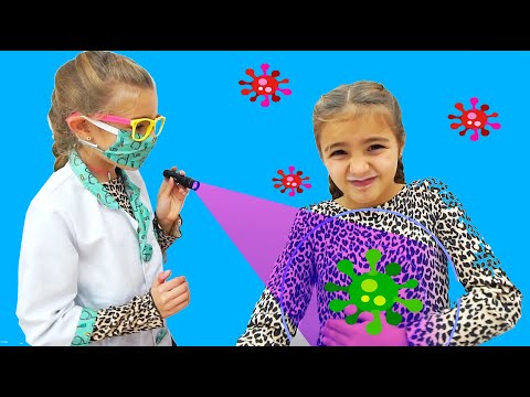 Gisele ayuda a su hermana Claudia a lavarse las manos Las Ratitas thumbnail