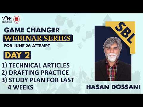ACCA SBL Day 2 Game Changer Webinar Series June'26 | Pass SBL First Attempt | Success Strategy thumbnail