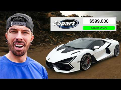 ATTEMPTING TO SELL MY WRECKED LAMBORGHINI TO COPART thumbnail