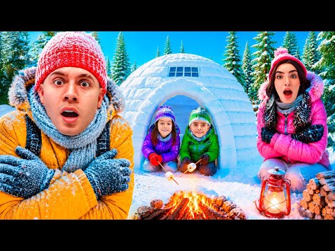 24 HORAS ACAMPANDO EN LA NIEVE  thumbnail