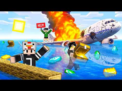 Can We Survive a Plane Crash In Minecraft! thumbnail