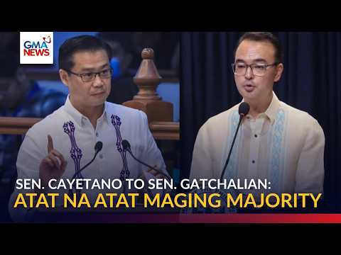 Sen. Alan Cayetano, may buwelta kay Sen. Win Gatchalian at sa Gatchalian-led bloc | GMA News thumbnail