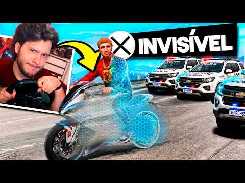 Dando FUGA com MOTO QUE FICA INVISÍVEL no GTA 5 RP!! thumbnail