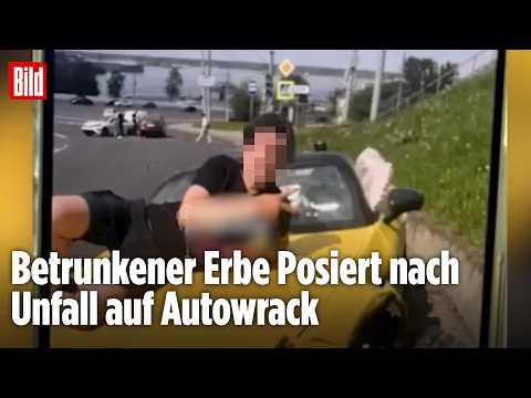 „Reiche sterben nicht, wir kaufen neu“: Luxus-Erbe posiert auf Trümmern nach Unfall thumbnail