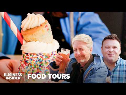 The Best Food At Universal Studios Hollywood | Food Tours Season 10 Marathon | Including Bloopers thumbnail