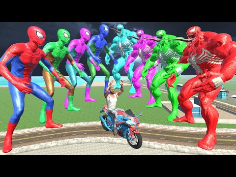 Franklin Found Giant Colorful Spider-Man Bike In Indian Bike Driving 3d thumbnail