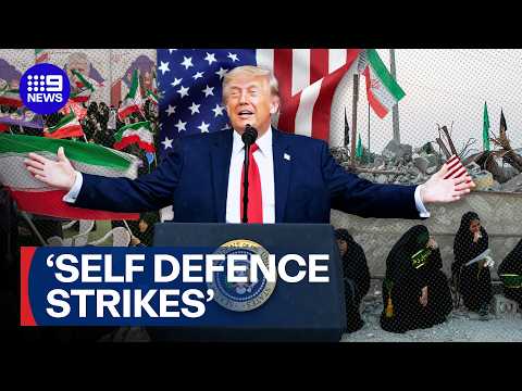 American forces announce renewed attacks on Iran | 9 News Australia thumbnail