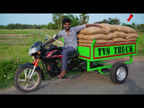 Bike Trolley with REVERSE GEAR.!💯 Using TATA ACE Differential | Farming Truck | Mr.Village Vaathi thumbnail