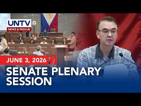 LIVE: Senate Plenary Session | JUNE 03, 2026 thumbnail