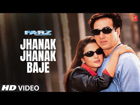 Jhanak Jhanak Baje - Video Song | Sunidhi Chauhan,Richa Sharma,K.K. | Farz | Sunny Deol,Priety Zinta thumbnail