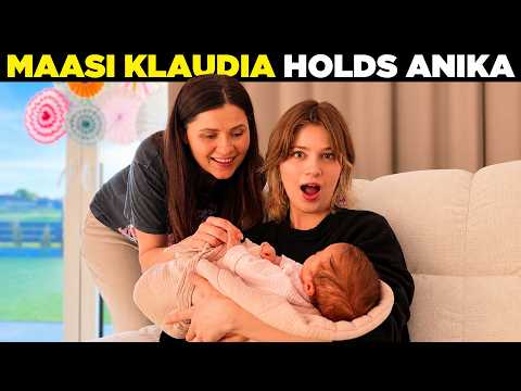 Klaudia Holds Our Baby for the First Time thumbnail