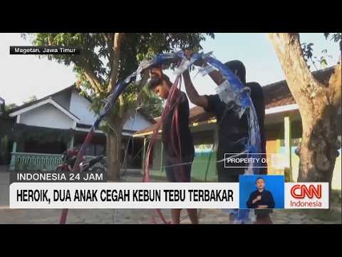 Aksi Heroik Dua Bocah SD Padamkan Kebakaran Akibat Balon Udara thumbnail