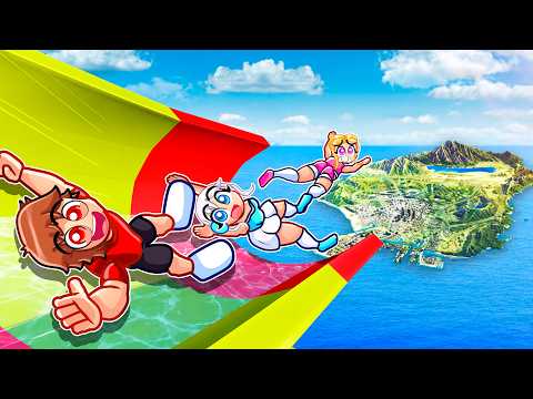 Jumping ENTIRE MAP From WATERSLIDE In GTA 5... (Mods) thumbnail