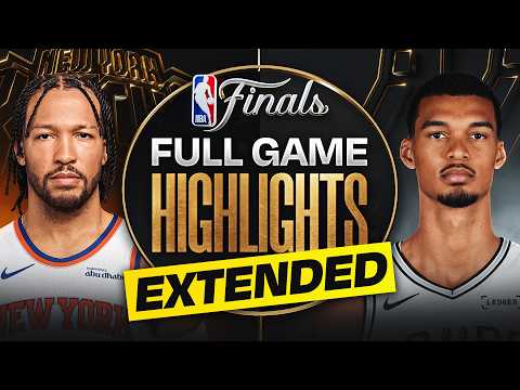 EXTENDED: #3 KNICKS at #2 SPURS | NBA FINALS GAME 1 HIGHLIGHTS | June 3, 2026 thumbnail