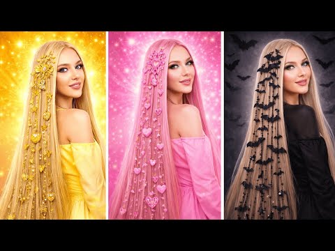 Sanfte vs. Goth vs. Luxus Schönheitsumwandlung mit Gadgets 🔥 thumbnail