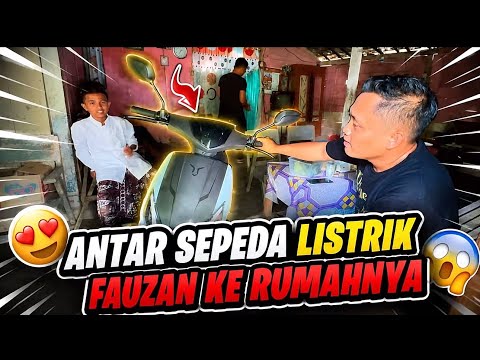ANTARKAN SEPEDA LISTRIK FAUZAN KERUMAHNYA - Ditengah perjalanan bos e tumbang 😢🤮🤯 thumbnail