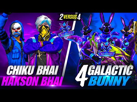 INDIA'S TOP BUNNY VS HAKSON BHAI AND CHIKU BHAI ? GALACTIC BUNNY GAMEPLAY ? GARENA FREE FIRE thumbnail