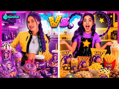 COMIDAS DA RUMI VS COMIDAS DA LILY LOVEBRAIDS - GUERREIRAS DO KPOP VS POPPY PLAYTIME thumbnail
