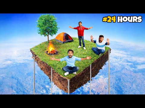 24 Hours Camping On Tallest Mini Island - नीचे गिरे तो खेल ख़त्म ? thumbnail