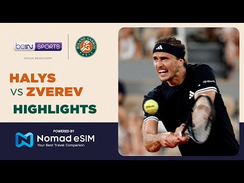 Quentin Halys vs Alexander Zverev | Roland-Garros 2026 | Match Highlights thumbnail