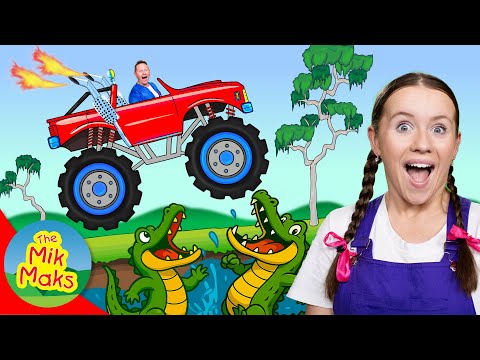 Monster Trucks | Kids Songs | The Mik Maks thumbnail