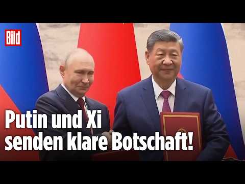 Schurken-Gipfel in China: Propaganda-Show von Putin und Xi – Machtpakt gegen den Westen? thumbnail