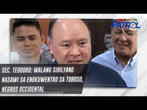 Sec. Teodoro: Walang sibilyang nasawi sa engkuwentro sa Toboso, Negros Occidental | TV Patrol thumbnail