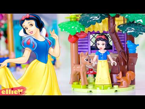 Making Snow White a tiny cottage display nook 🍎🪾 Lego custom build DIY craft thumbnail