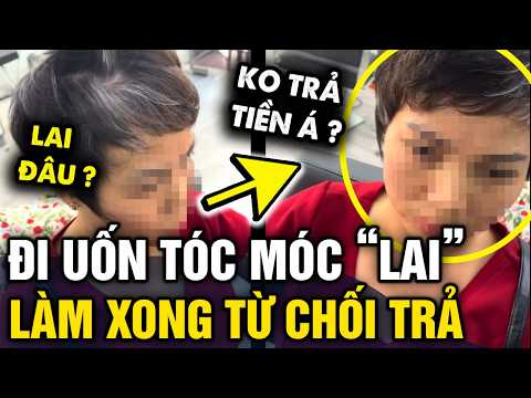 Đi NHUỘM TÓC HIGHLIGHT màu bạc, đến khi xong khách KHÔNG CHỊU TRẢ TIỀN vì trông ko đúng | Tin 3 Phút thumbnail
