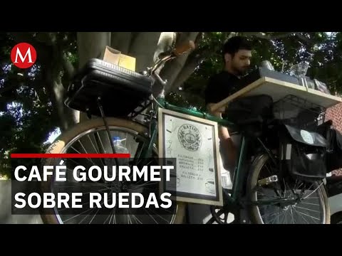 Barista abandona lujo para vender café de especialidad en bicicleta thumbnail