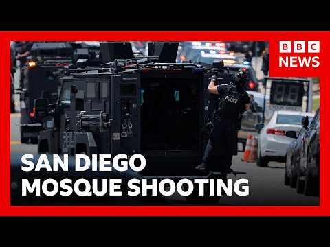Two suspects found dead, three men killed in San Diego mosque shooting | BBC News thumbnail
