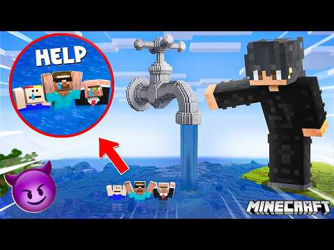 I Flooded My Friend’s ENTIRE World in Minecraft! thumbnail