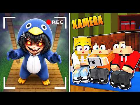 PODGLĄDAMY STRASZNĄ GuguGaga Penguin NA UKRYTYCH KAMERACH w Minecraft! thumbnail