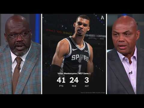 Inside The NBA crew react Wemby gets 41 Pts, 24 Reb as Spurs beat Thunder in 2OT to lead series 1-0 thumbnail