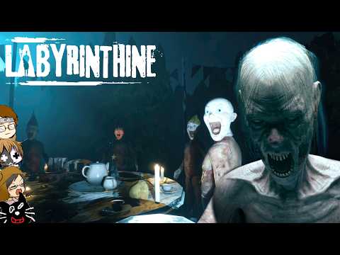 【4人実況】心臓がドキドキすると大人気の「 バケモノ脱出ゲーム 」が面白い『 Labyrinthine 』 thumbnail