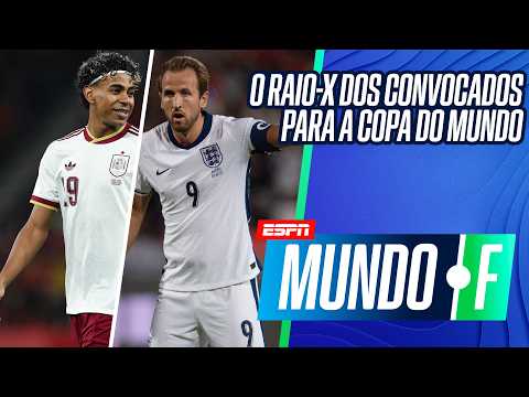 RAIO-X DA COPA: CONFIRA UM 'RESUMÃO' DE TODOS OS CONVOCADOS PARA A COMPETIÇÃO | MUNDO F thumbnail