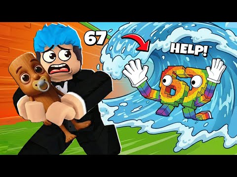 NILIGTAS KO SILA 67 BRAINROTS SA TSUNAMI | Roblox | Tsunami Brainrot thumbnail
