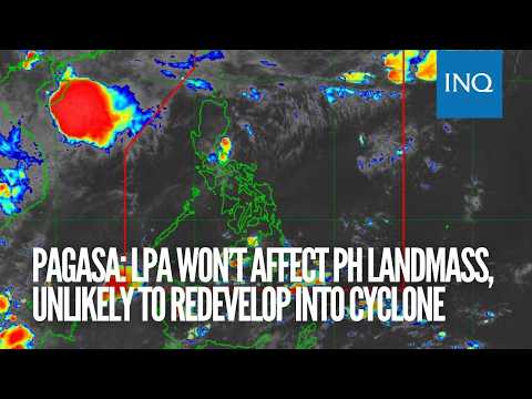 Pagasa: LPA won’t affect PH landmass, unlikely to redevelop into cyclone thumbnail
