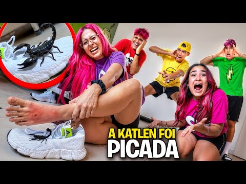 TINHA UM ESCORPIÃO NO TÊNIS DA KATLEN ... *Ela foi picada ? thumbnail