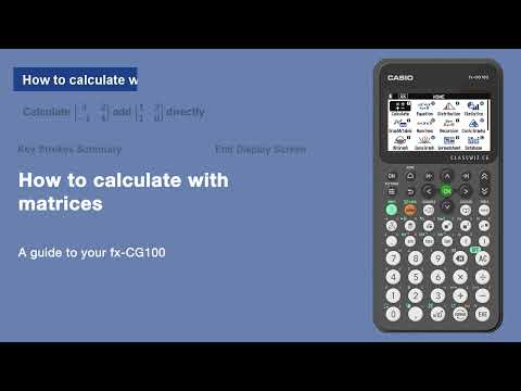 Matrices on the fx-CG100 thumbnail