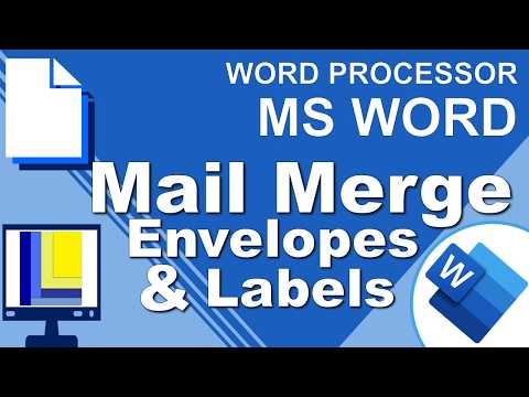 MS Word | Mail Merge for Envelopes and Labels thumbnail