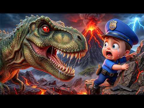 ? Dino Trouble in the Jungle | Baby Cops to the Rescue! thumbnail