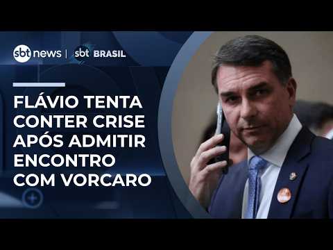 Flávio Bolsonaro faz reuniões na Faria Lima (SP) após admitir encontro com Vorcaro | #SBTBrasil thumbnail