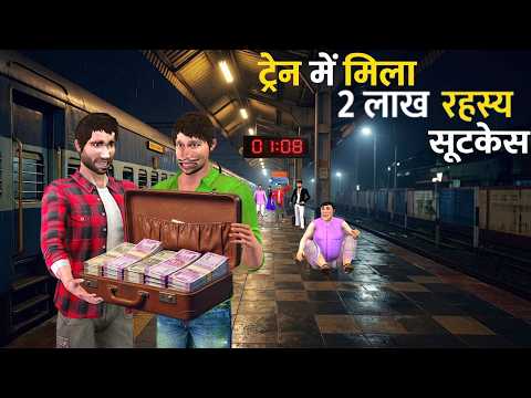 ट्रेन में मिला सूटकेस Found 2,00,000 Lakhs in Train Moral Hindi Kahaniya thumbnail