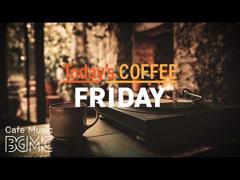 Jazz Relaxing Music ☕ Stone Vinyl Fire Cafe Jazz - Smooth Piano & Warm Bossa Nova for Friday Flow thumbnail