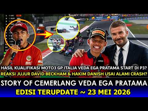 GEMPARKAN PADDOCK ITALIA ? Hasil Kualifikasi Moto3 Veda Ega Start P3~Reaksi Beckham HD Crash Really❓ thumbnail