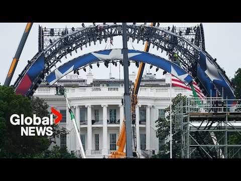 UFC Octagon being built on White House lawn for "UFC Freedom 250" fight card thumbnail