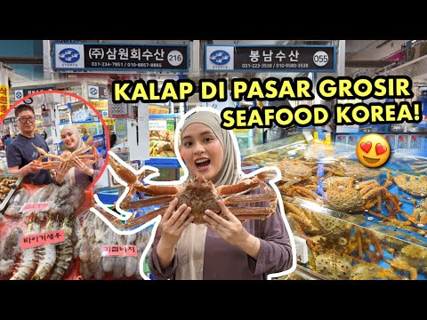 BUMIL KALAP DI PASAR GROSIR SEAFOOD KOREA! ? NGIDAM KEPITING SAOS PADANG ? SEMUANYA FRESH BANGET! thumbnail