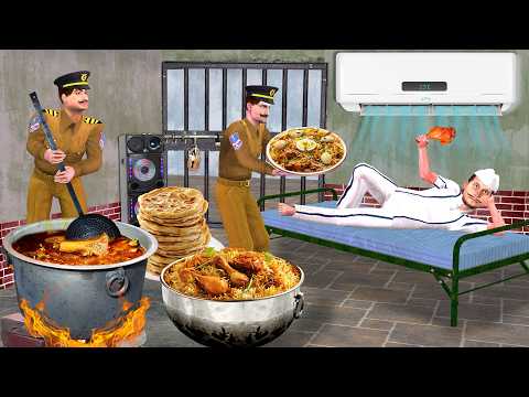 5 Star Jail AC Room Unlimited Food Jailor vs Prisoner Chicken Biryani Street Food Hindi Kahaniya thumbnail